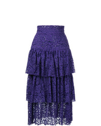 Фиолетовая юбка-миди от Bambah
