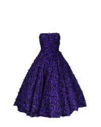 Фиолетовое вечернее платье из парчи