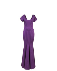 Фиолетовое вечернее платье от Zac Zac Posen