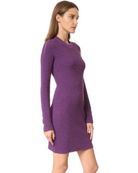 Фиолетовое вязаное платье от Carven