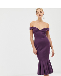 Фиолетовое облегающее платье от Asos Tall