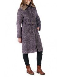 Женское фиолетовое пальто от Artwizard