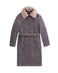 Женское фиолетовое пальто от Artwizard