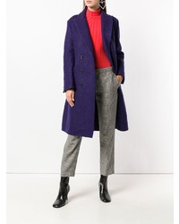 Женское фиолетовое пальто от Ermanno Scervino