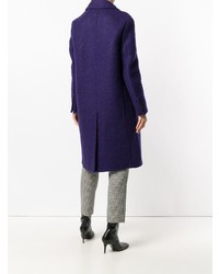 Женское фиолетовое пальто от Ermanno Scervino