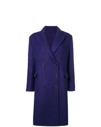 Женское фиолетовое пальто от Ermanno Scervino