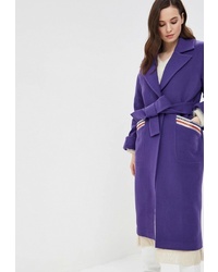 Женское фиолетовое пальто от Grand Style