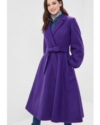 Женское фиолетовое пальто от Grand Style