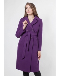 Женское фиолетовое пальто от Shartrez