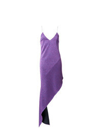 Фиолетовое платье-комбинация