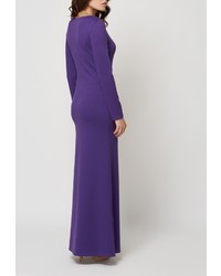 Фиолетовое платье-макси от Alex Lu