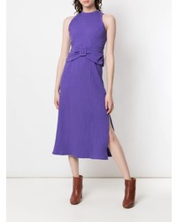 Фиолетовое платье-миди от Framed