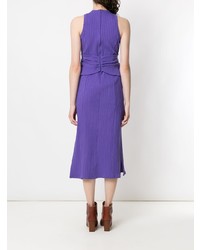 Фиолетовое платье-миди от Framed