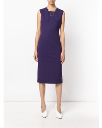 Фиолетовое платье-футляр от Les Copains