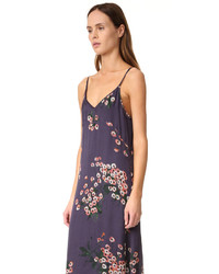 Фиолетовое шелковое платье от Rochas