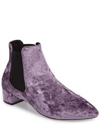Фиолетовые ботинки челси