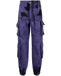 Фиолетовые брюки карго от Feng Chen Wang