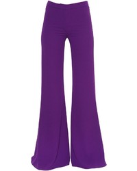Фиолетовые брюки-клеш