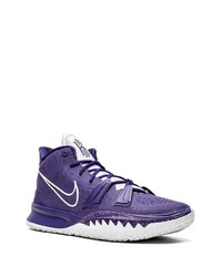 Мужские фиолетовые высокие кеды от Nike