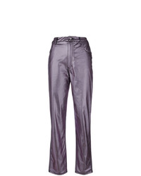 Женские фиолетовые джинсы от Eckhaus Latta