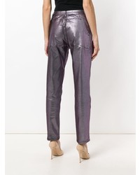 Женские фиолетовые джинсы от Eckhaus Latta