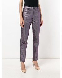 Женские фиолетовые джинсы от Eckhaus Latta