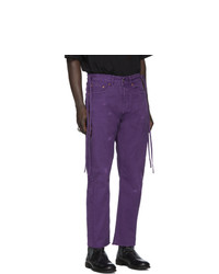 Мужские фиолетовые джинсы от Vyner Articles