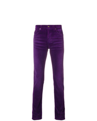 Мужские фиолетовые джинсы от Saint Laurent