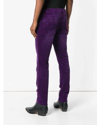 Мужские фиолетовые джинсы от Saint Laurent