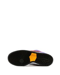 Мужские фиолетовые замшевые низкие кеды от Nike