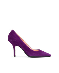 Фиолетовые замшевые туфли от Anna F.