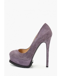 Фиолетовые замшевые туфли от Evigi