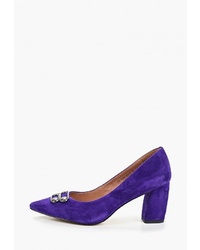 Фиолетовые замшевые туфли от Francesco Donni