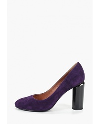 Фиолетовые замшевые туфли от Francesco Donni