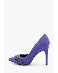 Фиолетовые замшевые туфли от Grand Style