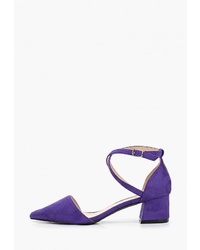 Фиолетовые замшевые туфли от Malien
