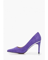 Фиолетовые замшевые туфли от Mascotte