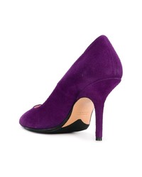 Фиолетовые замшевые туфли от Anna F.