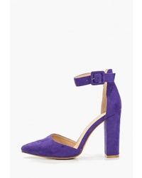 Фиолетовые замшевые туфли от Sweet Shoes