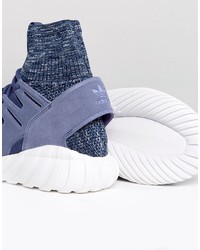 Мужские фиолетовые кеды от adidas