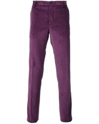 Мужские фиолетовые классические брюки от Etro