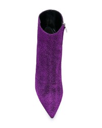 Фиолетовые кожаные ботильоны от Coliac