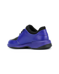 Мужские фиолетовые кожаные низкие кеды от Camper Lab