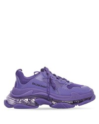 Мужские фиолетовые кроссовки от Balenciaga