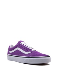 Мужские фиолетовые низкие кеды из плотной ткани от Vans