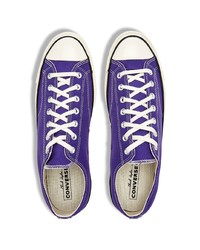 Мужские фиолетовые низкие кеды от Converse