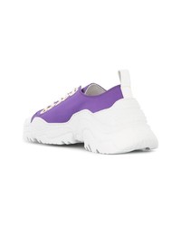 Женские фиолетовые низкие кеды от N°21