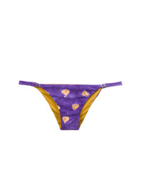 Фиолетовые трусики бикини с принтом от Sissa
