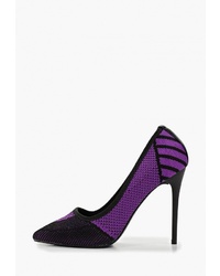 Фиолетовые туфли из плотной ткани от Sweet Shoes