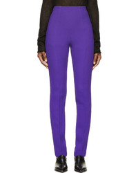 Женские фиолетовые шерстяные брюки от CNC Costume National
